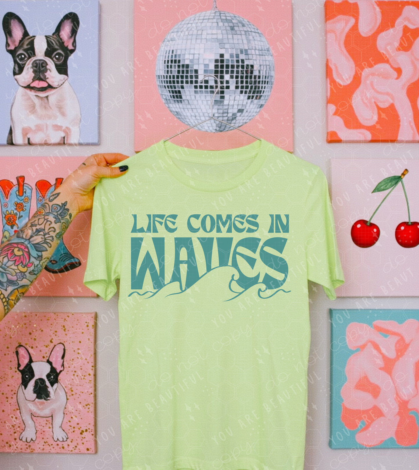 Life Comes In Waves DTF Transfer