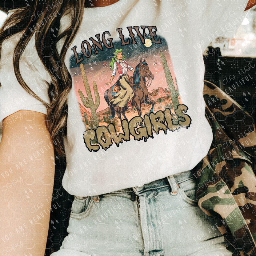 Long Live Cowgirls DTF Transfer