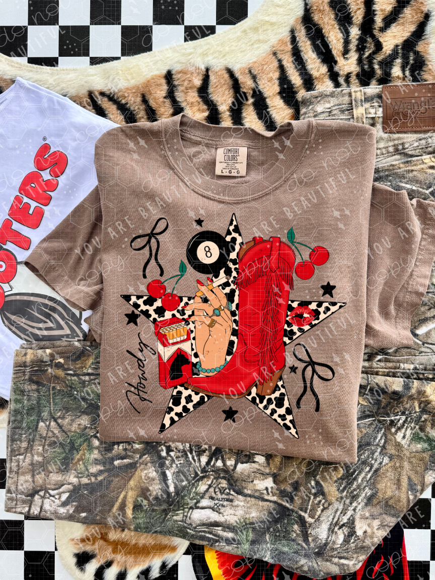 Sassy Cowgirl Collage DTF Transfer