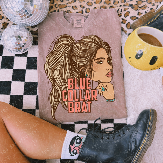 Blue Collar Brat DTF Transfer
