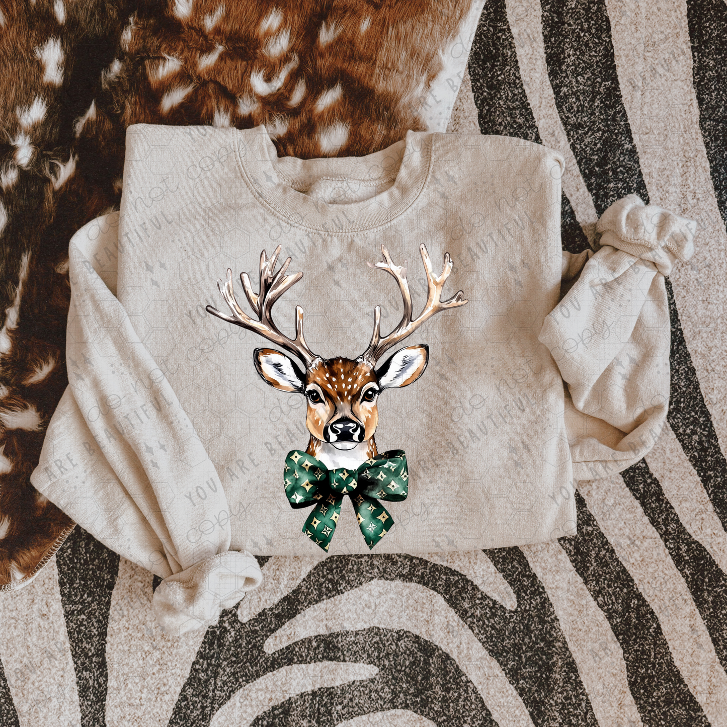 Christmas Deer Graphic Tee