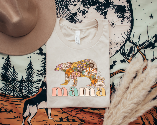 Floral Mama Bear Graphic Tee