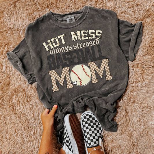 Hot Mess Always Stressed Graphic Tee