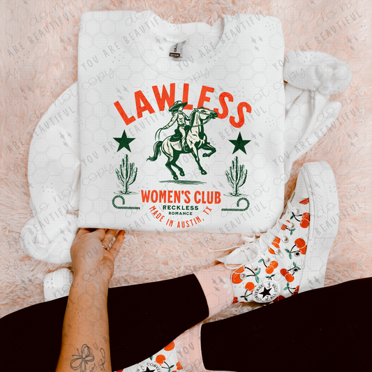 Lawless Women's Club DTF Transfer