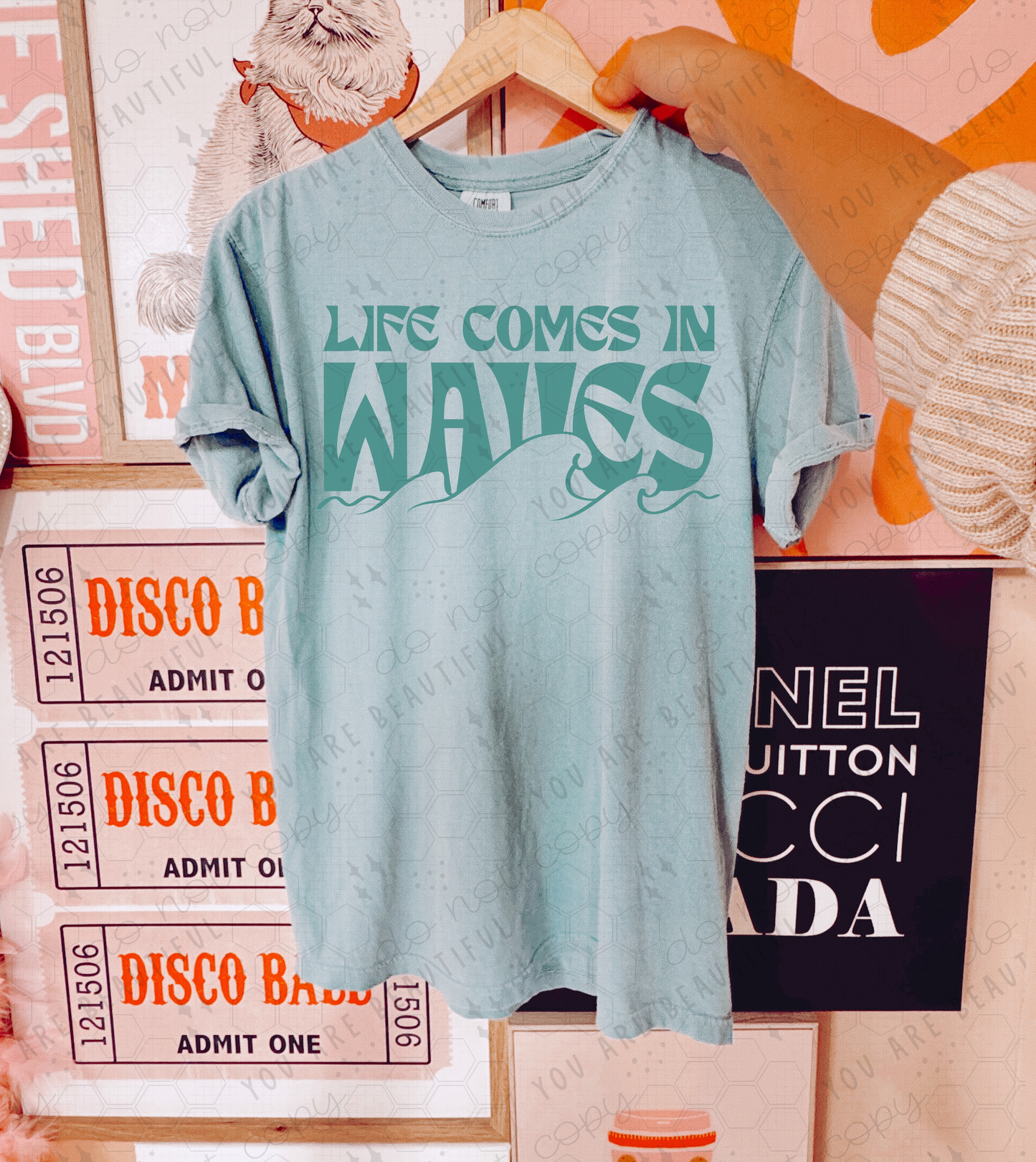 Life Comes In Waves DTF Transfer