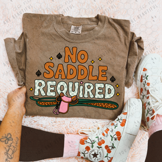 No Saddle Required DTF Transfer