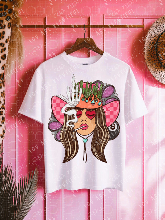 Pretty Pink Cowgirl DTF Transfer