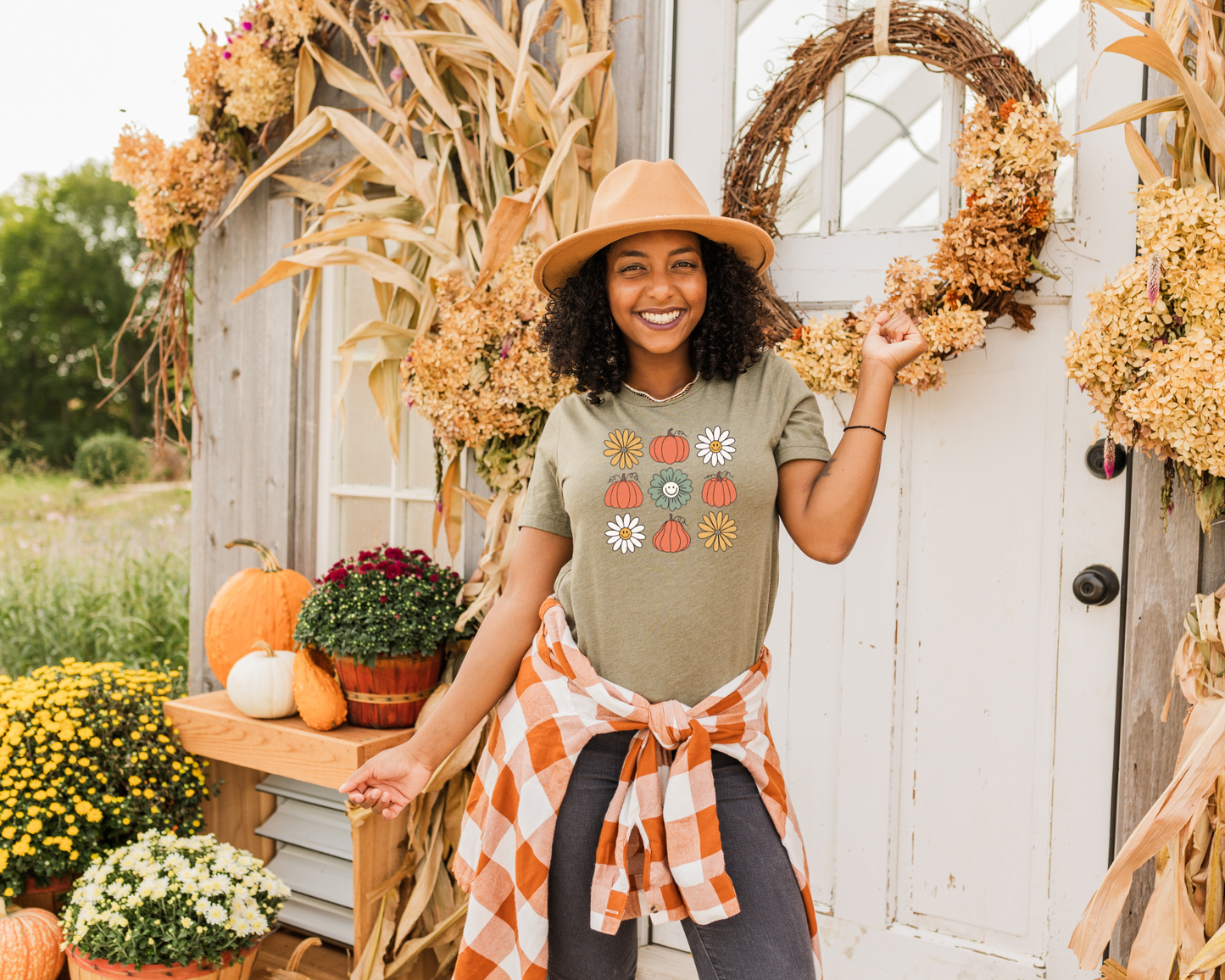 Pumpkin Collage Graphic Tee