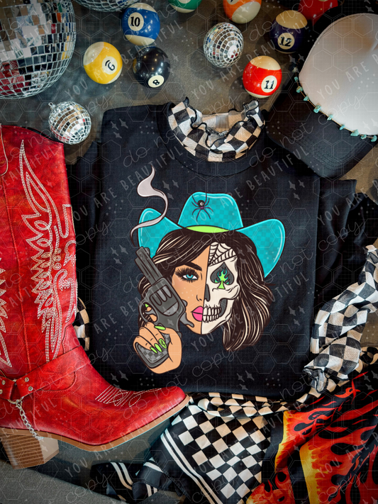 Wicked Cowgirl DTF Transfer